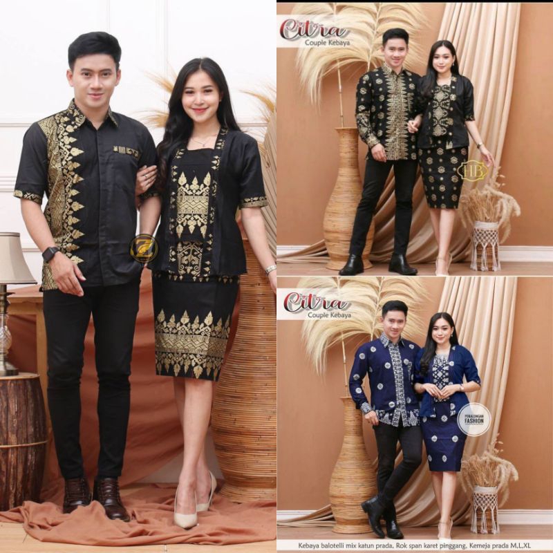 ANJANI COUPLE BATIK NATAL / BAJU NATAL / KEBAYA NATAL / COUPLE NATAL TERBARU