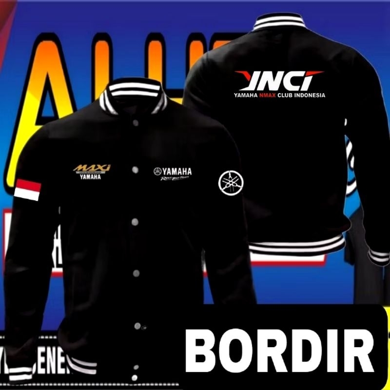 jaket bordir Yamaha Nmax club Indonesia jaket Yamaha Nmax club Indonesia jaket varsity Yamaha Nmax c