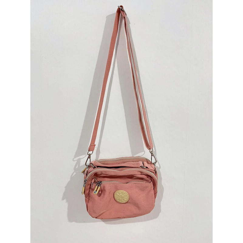 OPIOBAGS | Sling Bag | Pink Sling Bag Wanita | Preloved