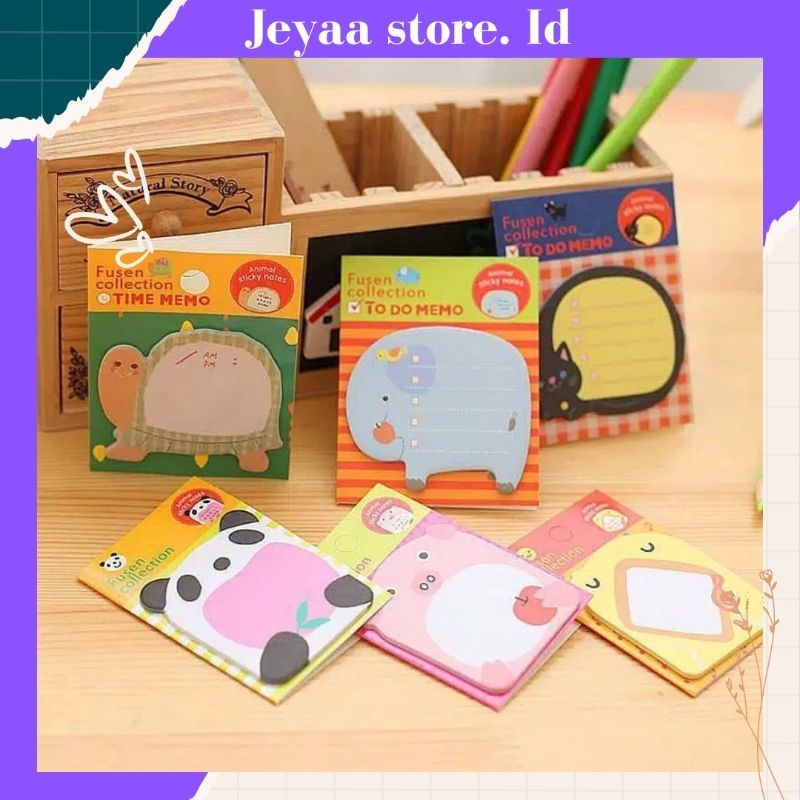 

Sticky Notes Motif HewanTempelan Kertas Catatan Memo Note Paper Stationery