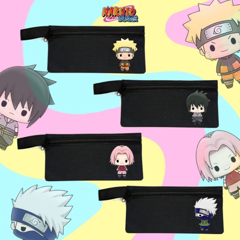 

kotak pensil, naruto kotak pensil kain, kotak penyimpanan pensil, cepuk pensil,kotak pensil anak anak