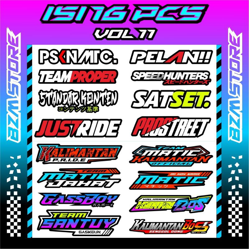 

Stiker Isi 16pcs Vol11 Original