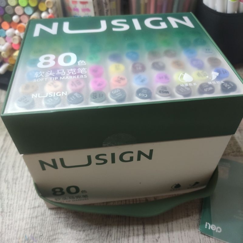 

Nusign alcohol markers (pre loved) baru di pakai 2x