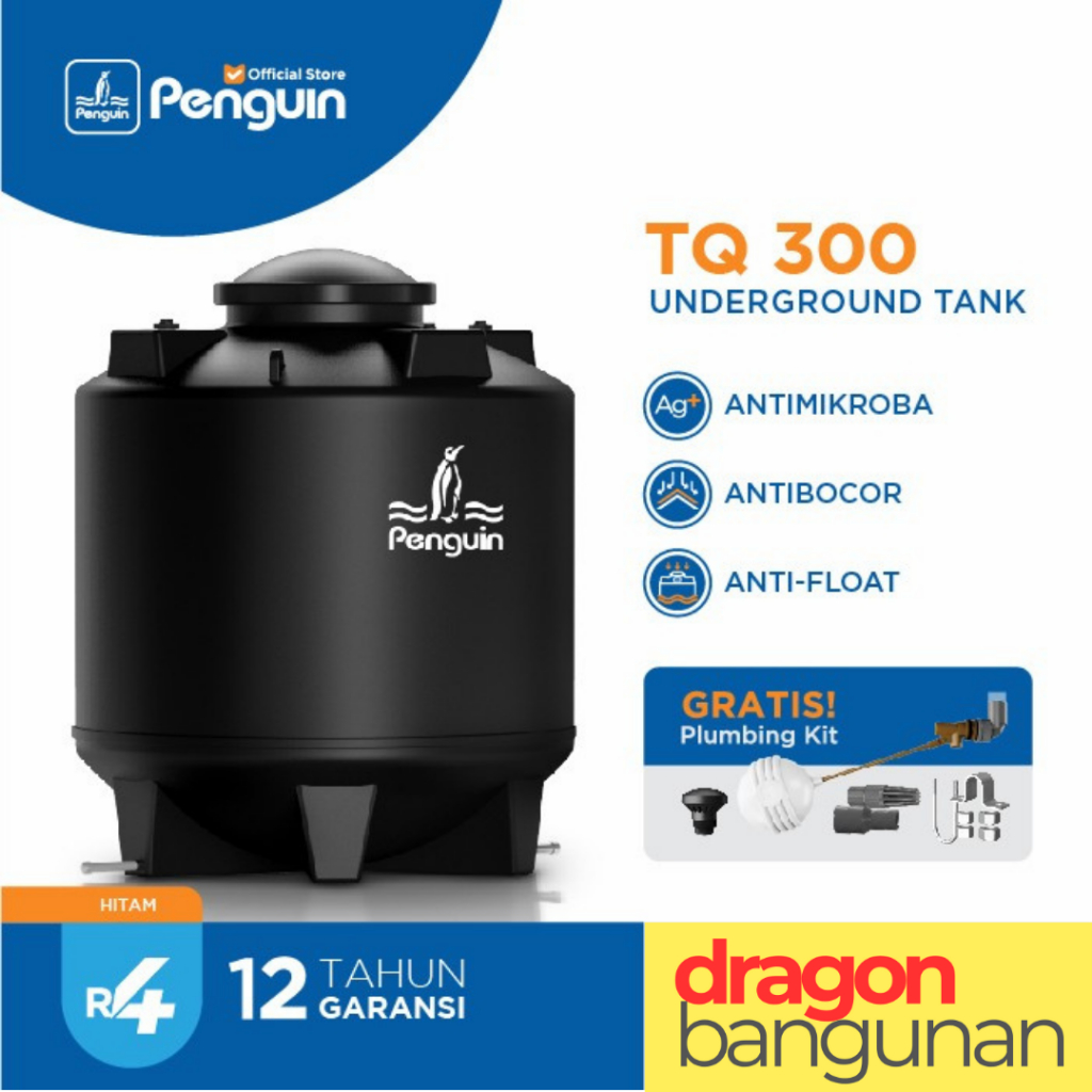 Tangki Air Penguin TQ 300 - Toren Air Tanam Pendam Penguin 3000 Liter - Underground Tank