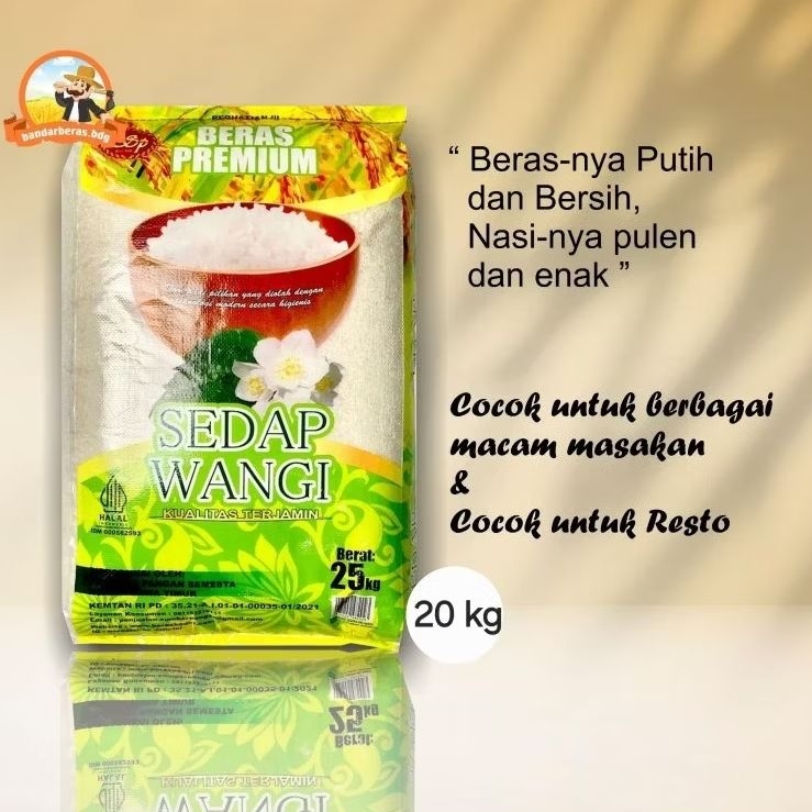 

BERAS CAP SEDAP WANGI 20 KG