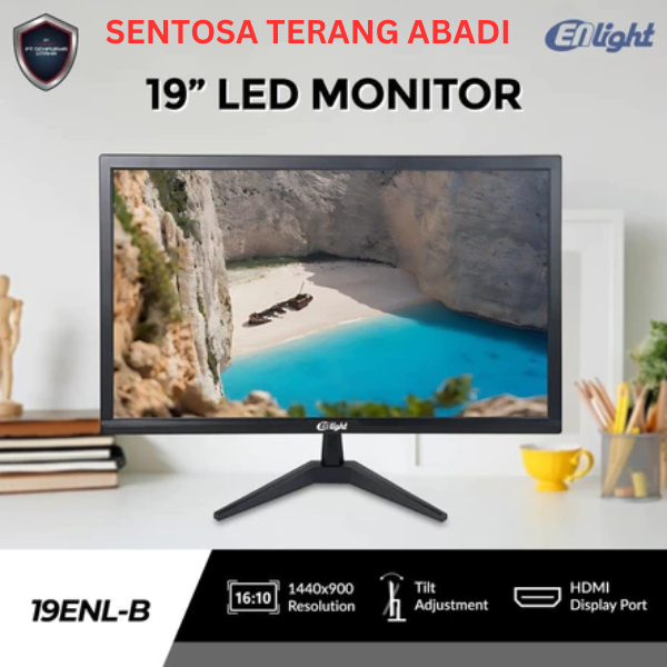 Monitor LED ENLIGHT 19" 19ENL-B 19ENLB (19" inch FHD 75MHz 5ms 1080P)
