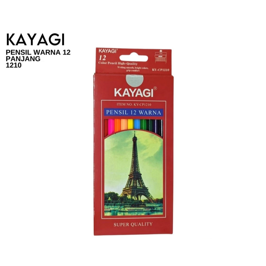 

PENSIL WARNA BESAR / COLORED PENCIL / PENSIL WARNA KAYAGI CP1210