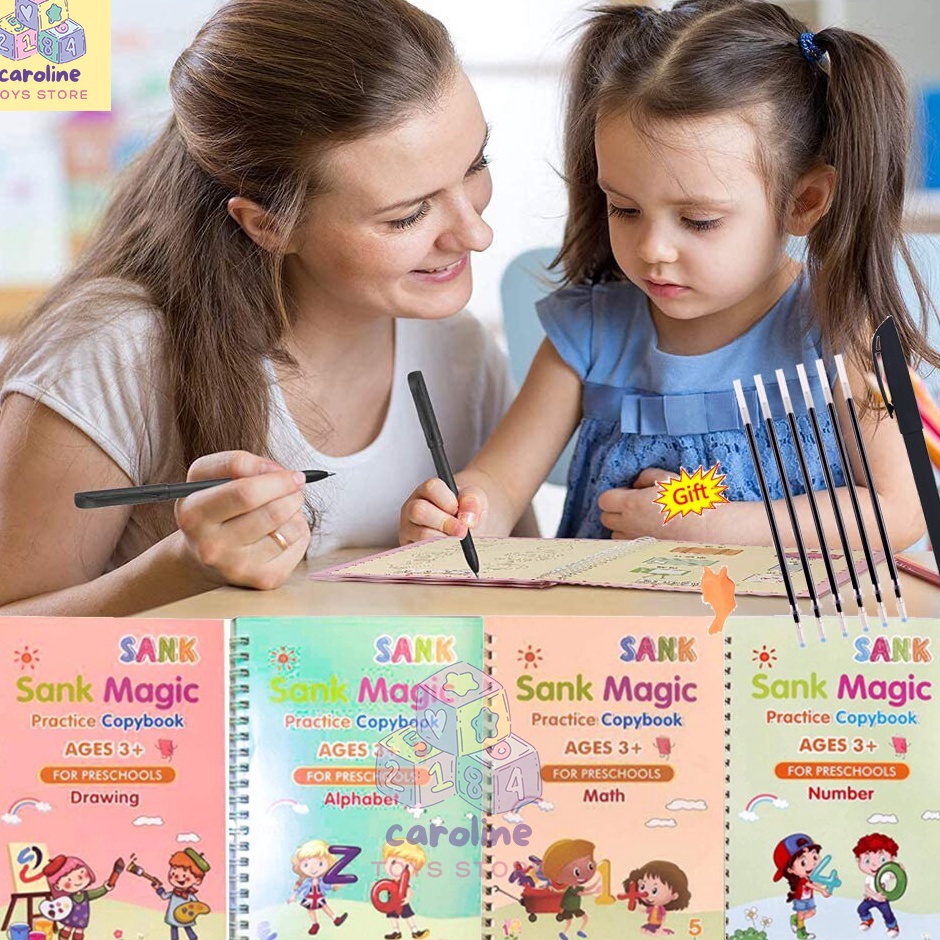 

Kejar Obral Buku SANK Magic Buku Belajar Tulis Hitung Gambar 1 Set Isi 4 Buku Pulpen Refill