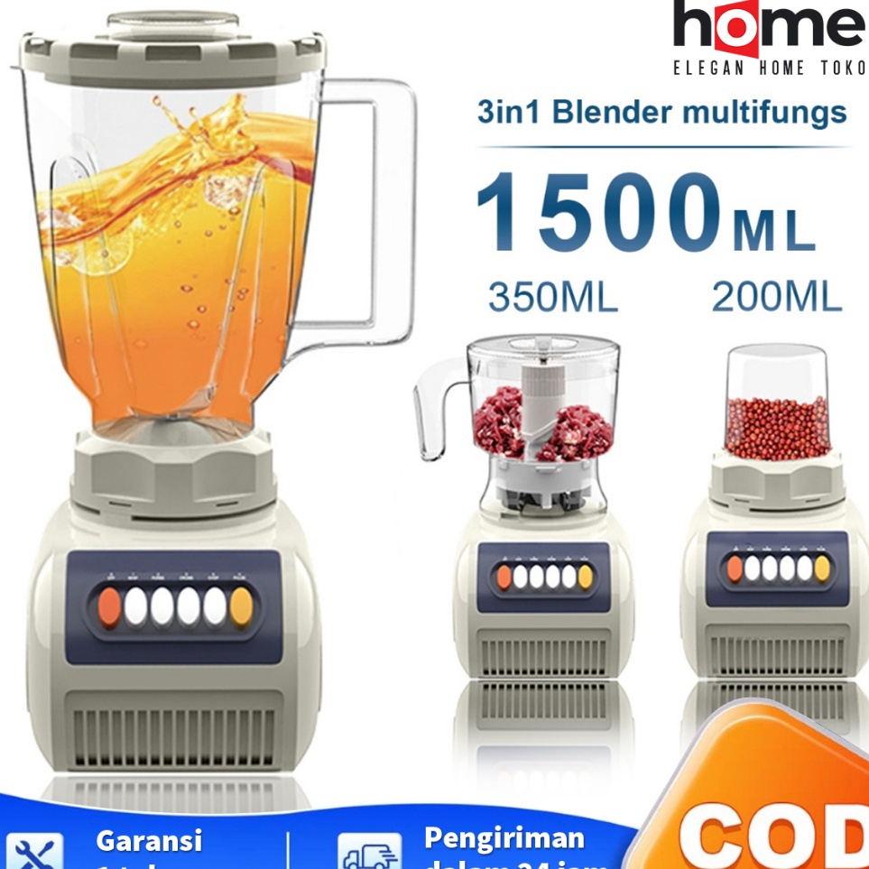Borong  15L 3 IN 1 EHome High Speed Blender 15L Juicer Low Watt 35W Blender Fresh Fruit Pengekstark 