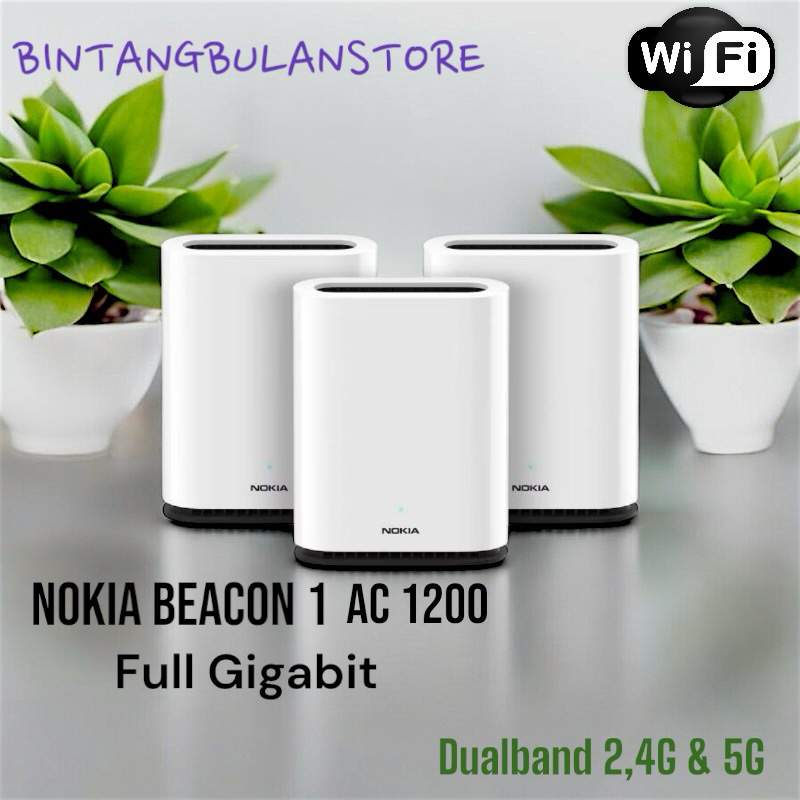 Nokia beacon 1 wifi mesh extender gigabit dualband AC1200