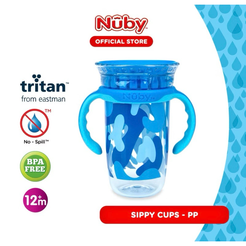 Nuby Tritan Smart Cup 300ml 360° / Wonder Cup / Training Cup / Botol Minum Nuby