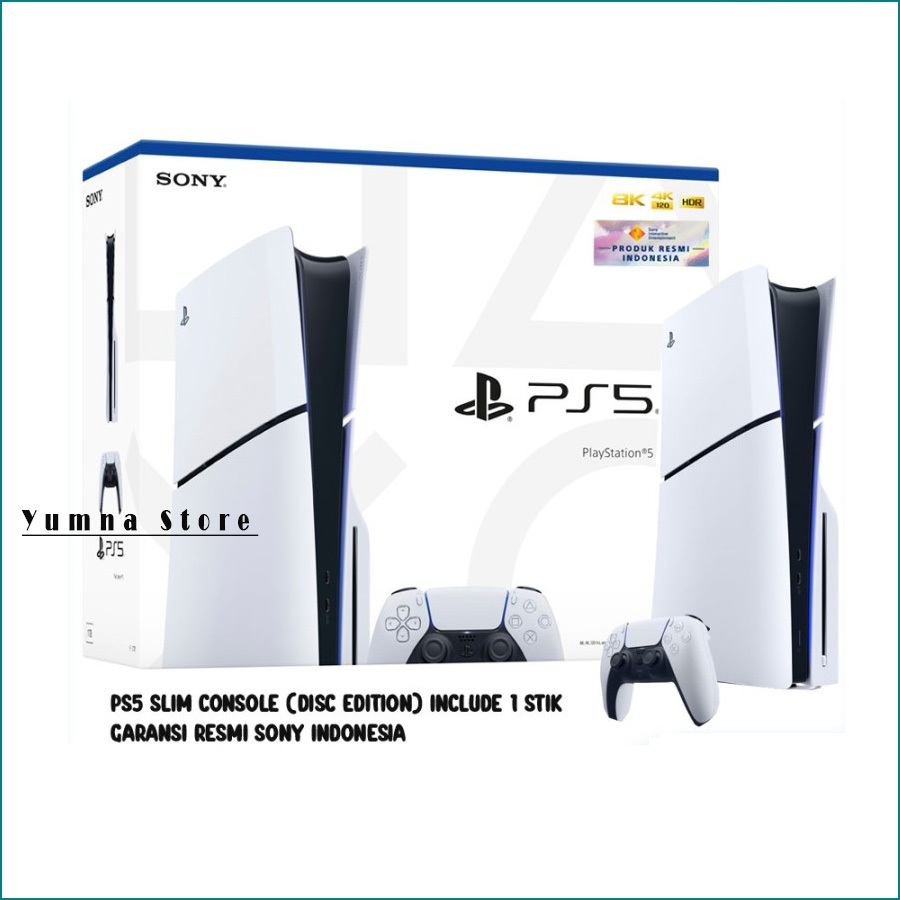 PS5 Console Slim Disc Version Digital Version [Resmi Indonesia]