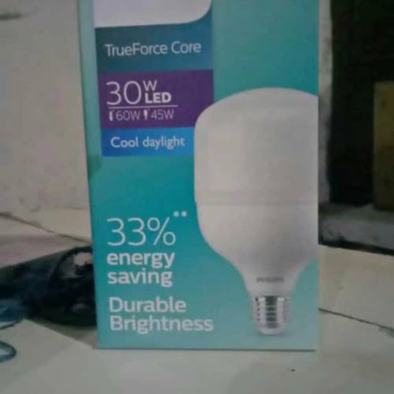 [COD] LED Bulb Philips 30 Watt True Force Core Balon Lampu LED Cooldaylight 6500k 220v SNI Original