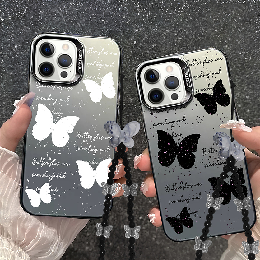 VELA Case Butterfly Black White For Hp Infinix Smart 9 8 7 6 6+ 5 4 Hot Note Zero 50 50i 40 40i 30 3