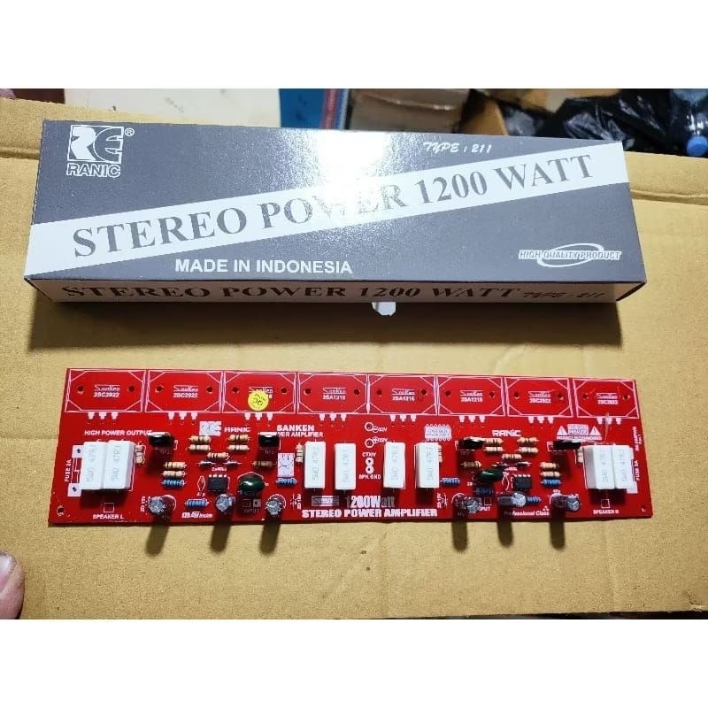 kit driver power amplifier stereo power 1200 watt
