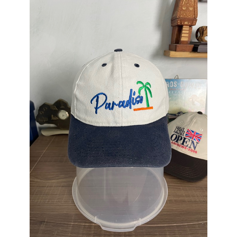 Topi Vintage Two Tone Paradiso Topi Abu Washed , bukan topi umbro , bukan topi under armor , bukan t