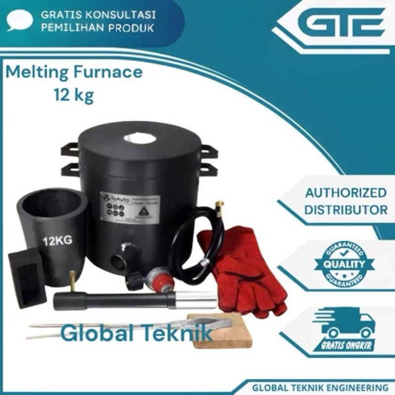 Melting Furnace Tin Silver Copper Aluminium Melting Gas Gold Melting Furnace 12 kg