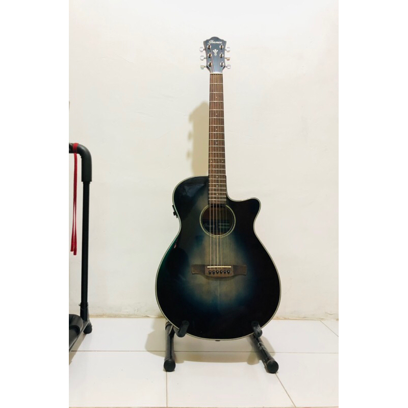 Gitar IBANEZ AEG50-IBH Sunbruse Biru Original