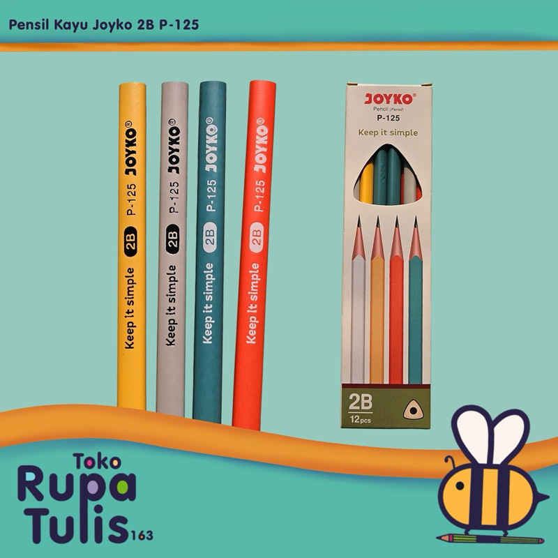 

JOYKO - Pensil Kayu 2B P-125 - SATUAN (1pcs)