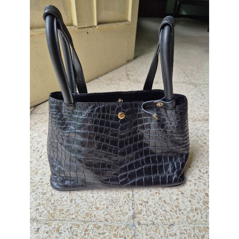 tas bag rounn julia 26 croco preloved kulit asli