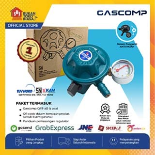 GASCOMP Regulator Meter (GRT-2D) SNI Regulator Gas Aman Regulator Gas Anti Bocor Regulator Gas SNI R