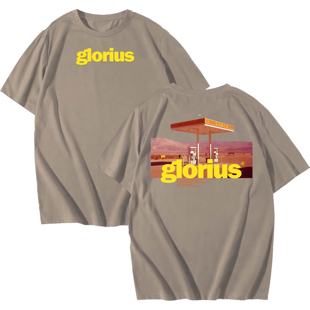 Beken T-shirt Pria ''gasoline'' Lengan Pendek Digital Printing Cotton 100%