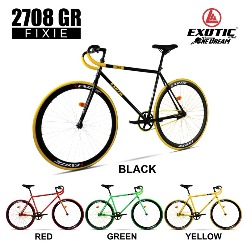 Sepeda Fixie Exotic 2708 GR by Pacific terbaru sepeda fixie exotic sepeda murah bisa paylatter