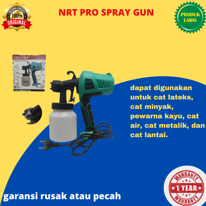 NRT PRO SPRAY GUN LISTRIK NOZZLE KUNINGAN SE800HD