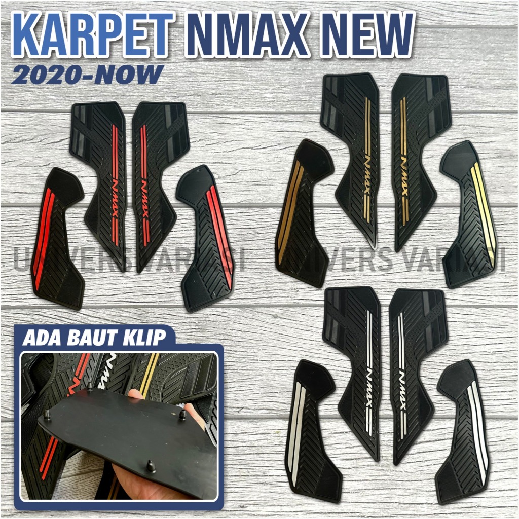 KARPET NMAX NEW TAHUN 2020 2021 2022 2023 2024 ORIGINAL GF KARET RUBBER TEBAL ANTI SLIP ANTI LICIN P