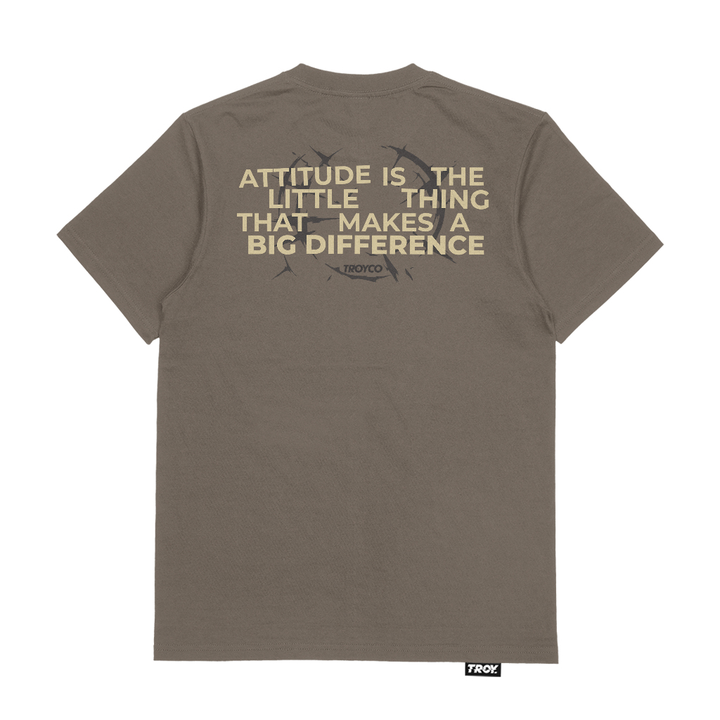 Troy Company Tshirt Maple Brown Attitude - Kaos Lengan Pendek Kaos Coklat MTD 2850