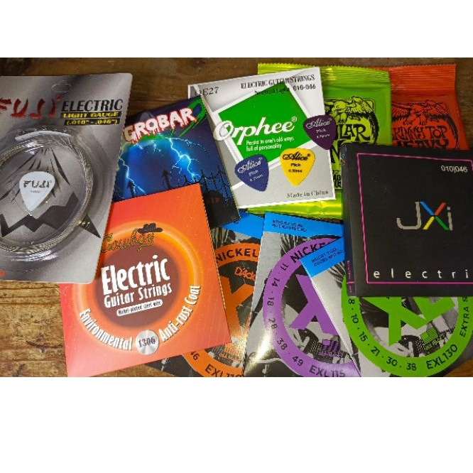 Senar Gitar Listrik - Senar Gitar Electric - Free Pick