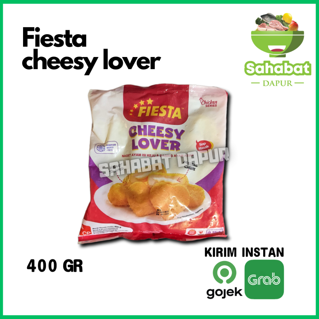 

Fiesta Cheesy Lover / Naget Ayam Isi Keju 400 gram