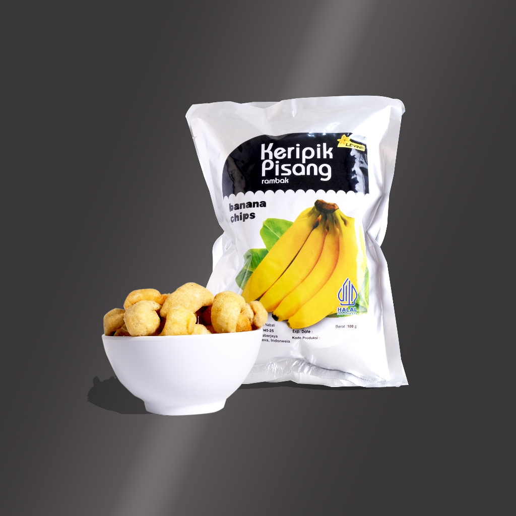 

KERIPIK BUAH PISANG LEVINA KUALITAS SUPER 100GR