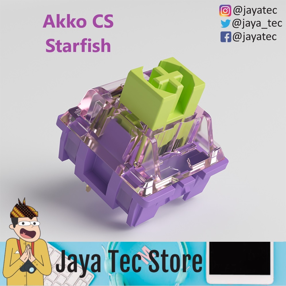 Akko CS Starfish Switch Mechanical Keyboard - Box isi 45 pcs