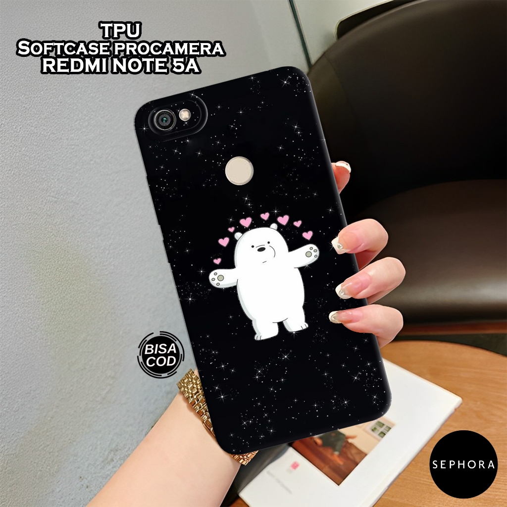 Case Xiaomi Redmi Note 5a - Fashion Case Bears - Softcase Xiaomi Redmi Note 5a - Case Pro Camera - C