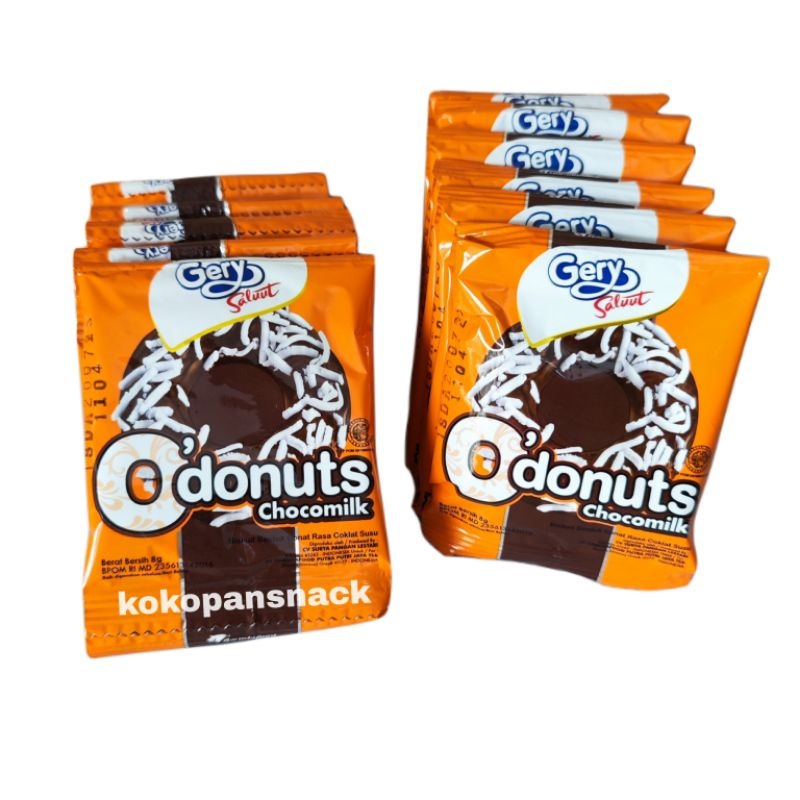 

RENCENG GERY O DONUT 8 GRAM GR BISKUIT BENTUK DONAT RASA COKLAT SUSU MAKANAN RINGAN CEMILAN ANAK GARUDA FOOD KILOAN RING RENCENG EXTRUDE PILLOW COKELAT GR ECER ECERAN SATUAN