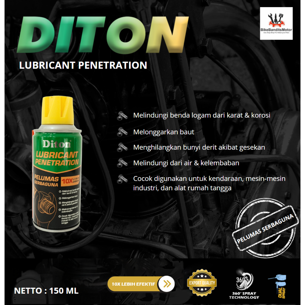 Diton Lubricant Penetration Pelumas Serbaguna