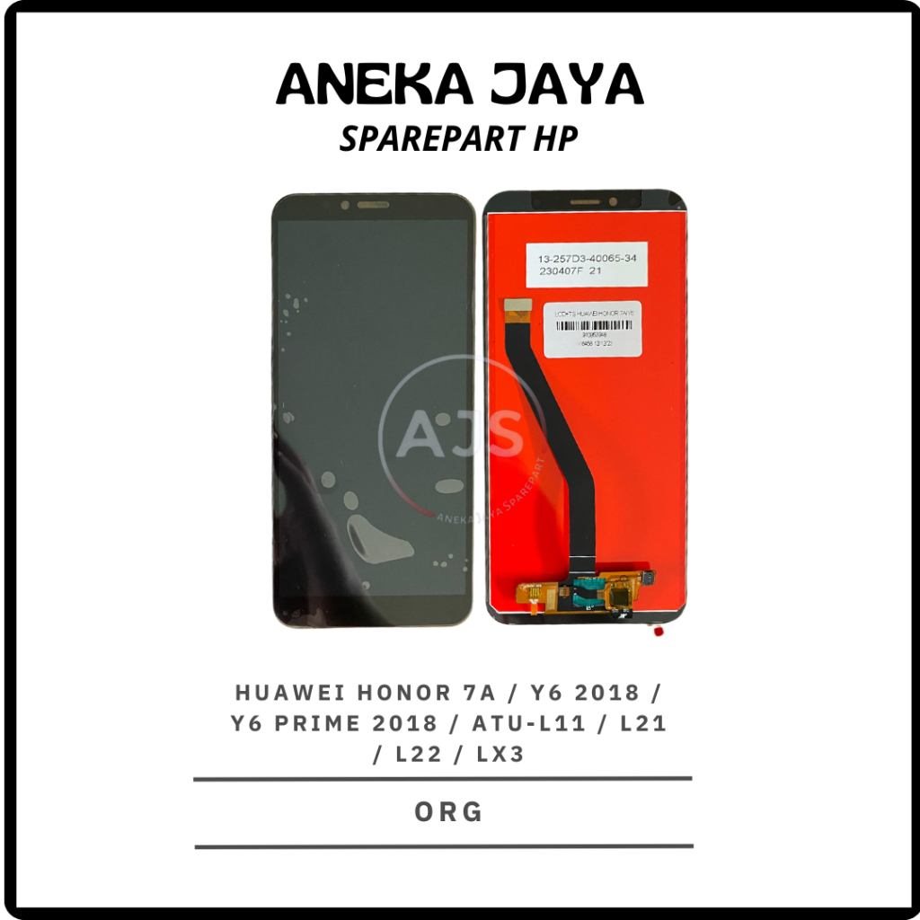 AJS LCD TOUCHSCREEN HUAWEI HONOR 7A / Y6 2018 / Y6 PRIME 2018 / ATU-L11 / L21 / L22 / LX3