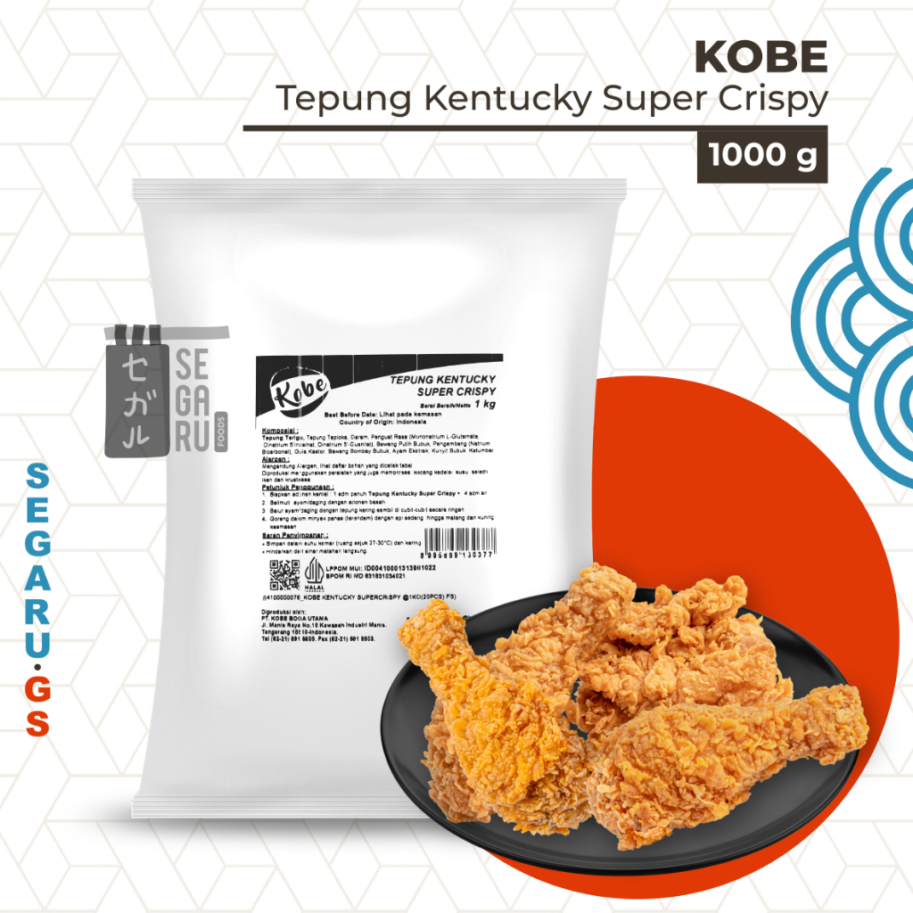 

Kobe Tepung Kentucky Super Crispy | Tepung Ayam Goreng Renyah 1 Kg