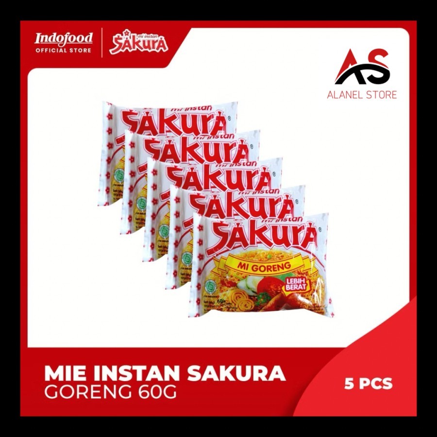 

5 pcs - Mie Instant Sakura Goreng