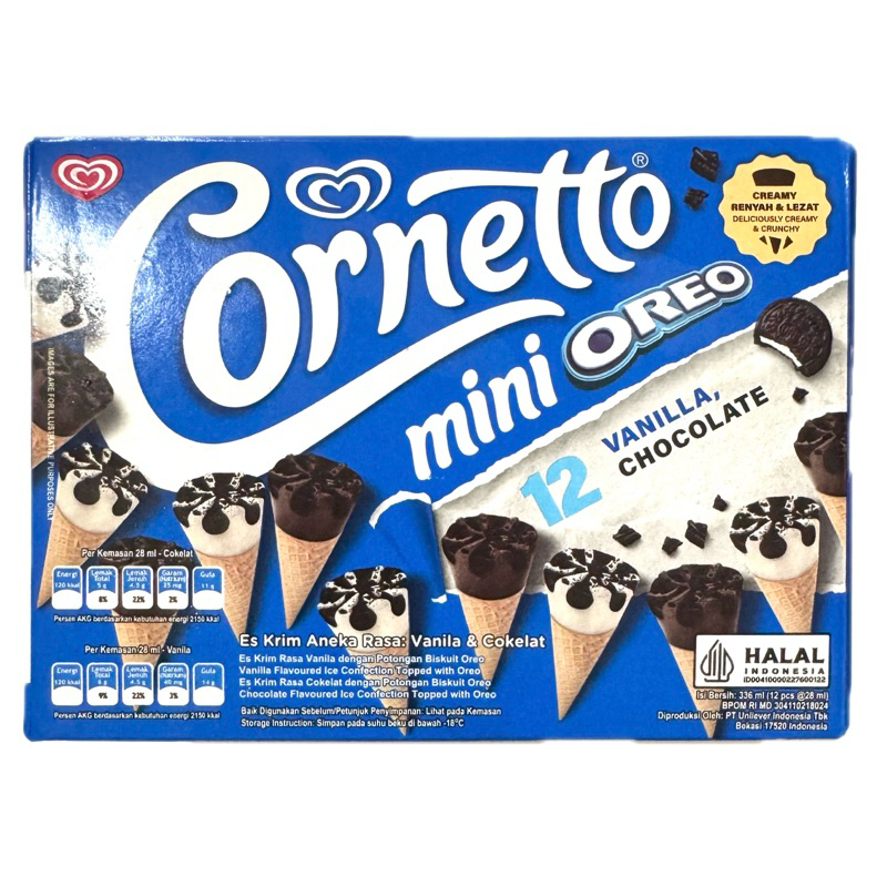 

Walls Cornetto Mini Oreo isi 12 pcs