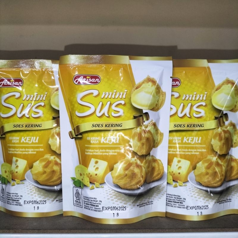 

Kue Sus Keju isi 3 Pcs Snack Food Kering