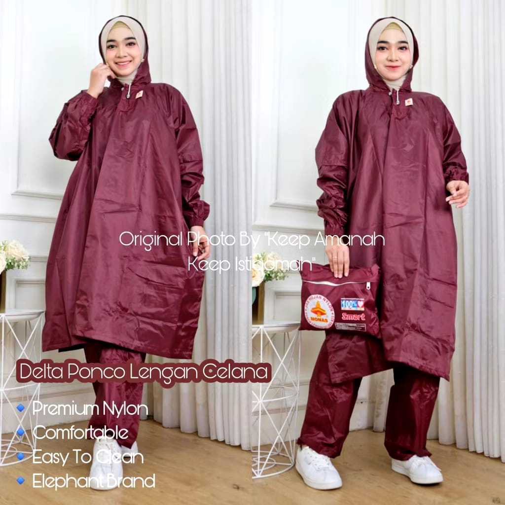 Delta N25 Ponco Lengan Celana Mantol Jas Hujan Nylon Monas