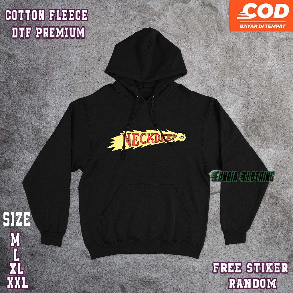 Jacket Hoodie Neck Deep Font - Hoodie Jumper - Hoodie Band - Sweater Premium Distro Pria dan Wanita 