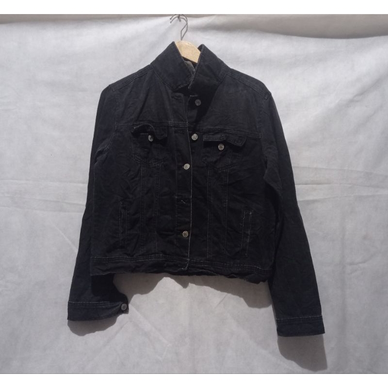 Jaket Denim Anko Hitam Preloved