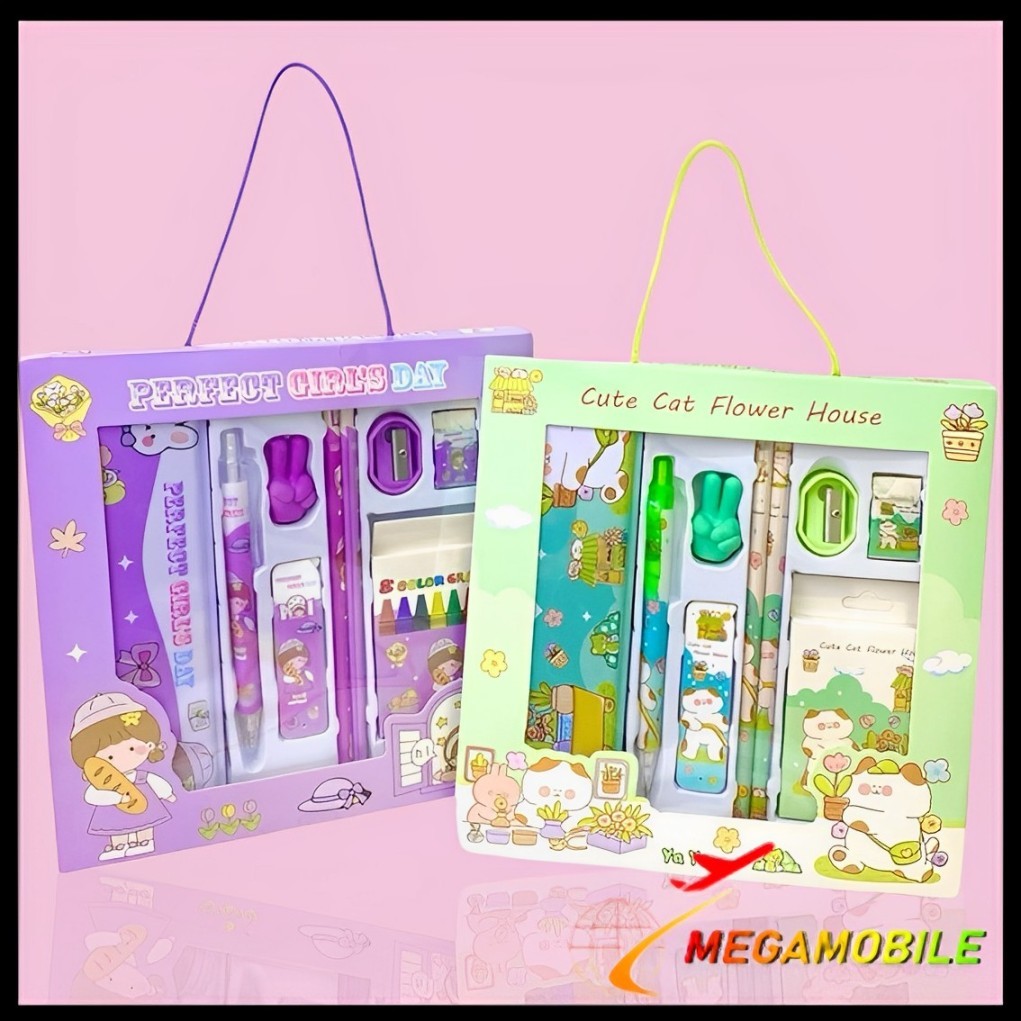 

MM Alat Tulis Sekolah Anak-Anak Murah Lengkap Souvenir Ulang Tahun Alat Tulis Set 9 In1 Stationery Karakter Lucu Set Perlengkapan Anak Alat Tulis 9 IN 1 Free Tempat Pensil Kaleng