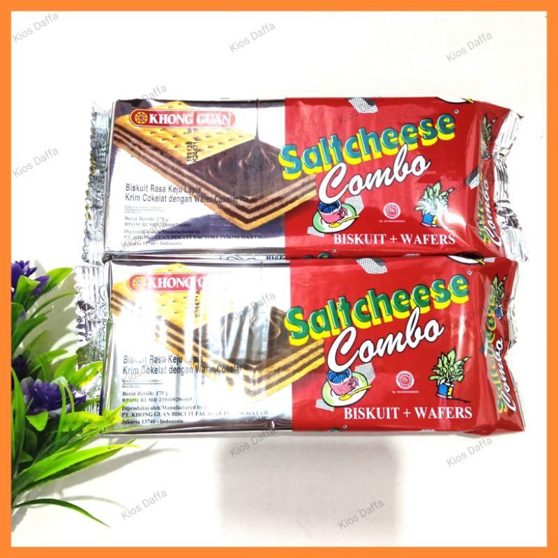 

Khong guan saltcheese combo biskuit + wafer 175 g