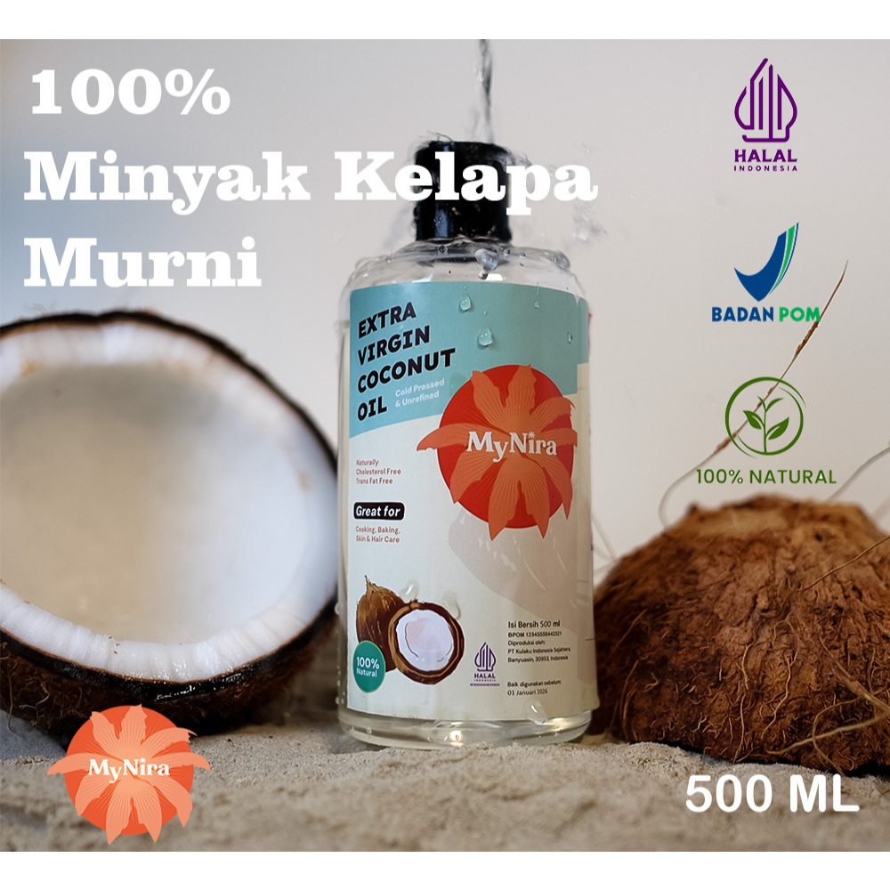 

MyNira Extra Virgin Coconut Oil 500 Ml - Minyak Kelapa Murni