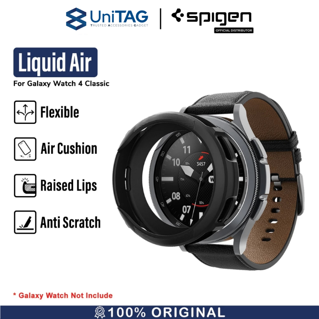 Case Galaxy Watch 4 Classic 46mm / 42mm Spigen Liquid Air Original TPU Soft Casing by UniTAG