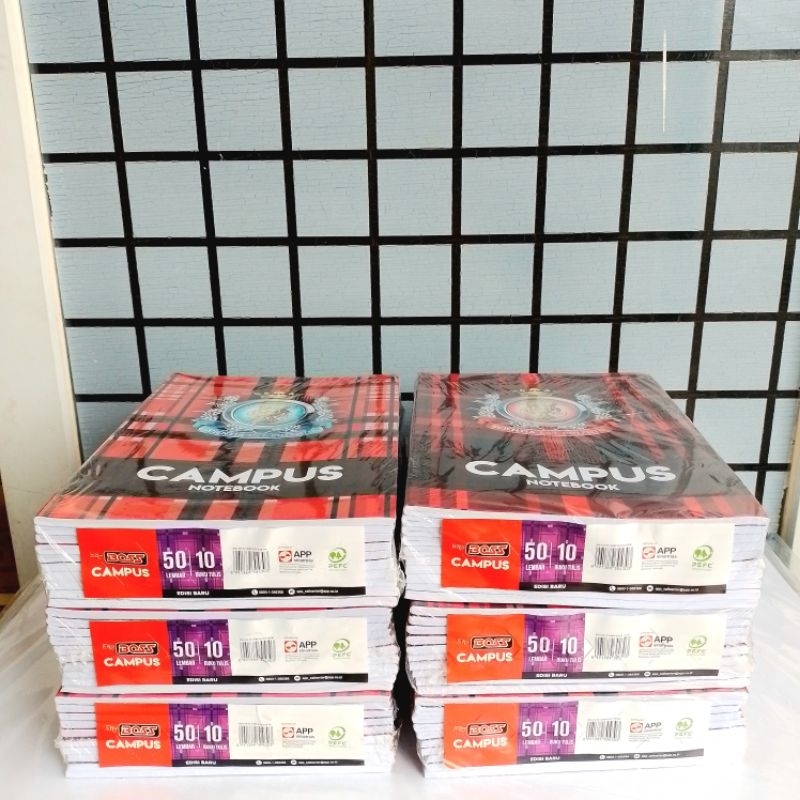 

[Whispers] Buku Tulis Campus Big Boss 50 Lembar ( Pak 10 Buku ) [ Original ]